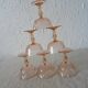 6 glasses dessert or champagne rosaline luminarc 480323 pink glass