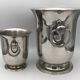 Jean COUZON champagne bucket and ice bucket set on pedestal