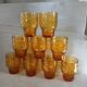 7 vintage water glasses "Pernod S.A."