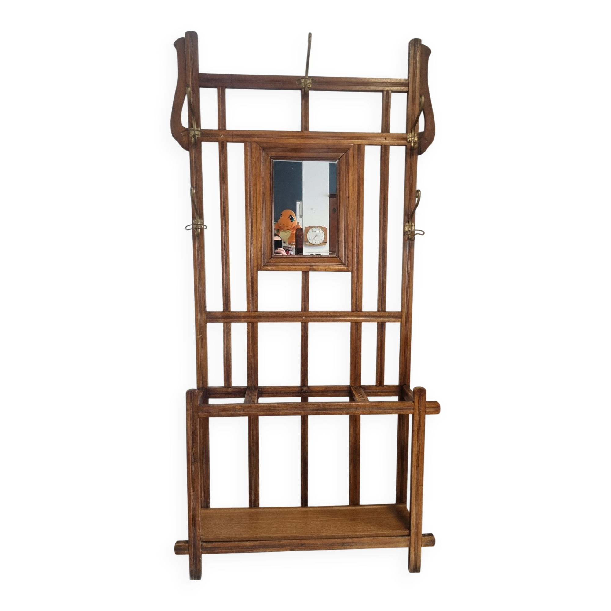 Old vintage coat rack wardrobe