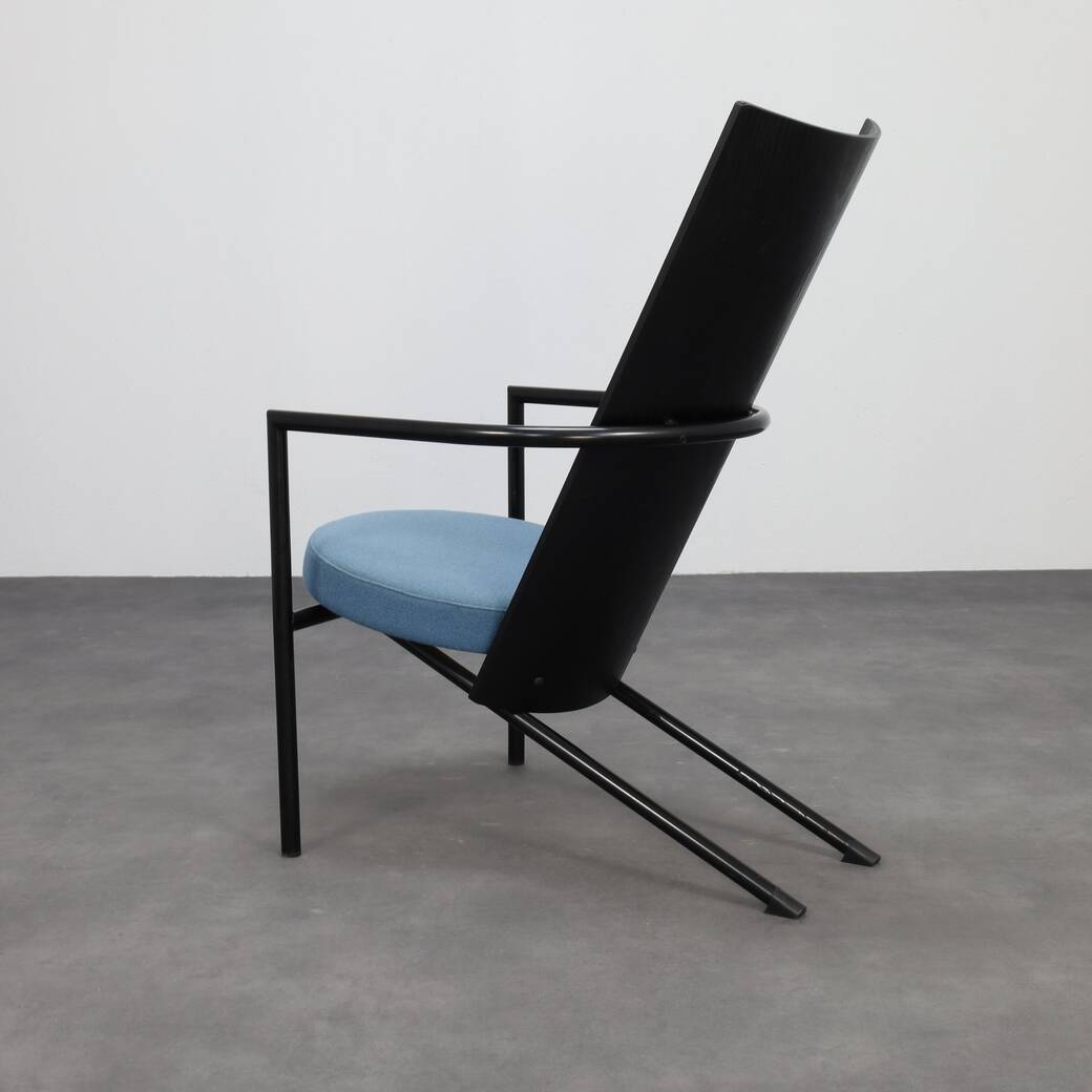 Paire de fauteuils postmodernes, années 1980