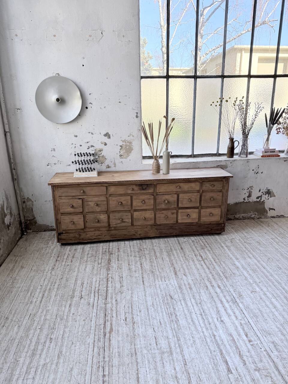 1950s workshop furniture in pine