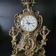 Louis XV style gilded bronze clock