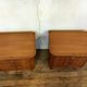 Pair of night tables feet compass bedside end of vintage sofa old 1950 1960 retro