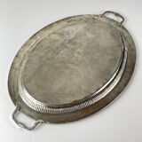 Vintage teapot and tray in solid silver by Royal Sheffield, England, 1950s, Set of 2.