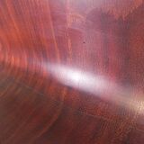 Cafe bench with curved plywood seat, 1990s