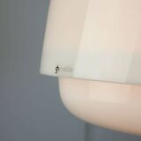 Italian White Medusa Pendant Brass Edition by Luigi Massoni for Guzzini, 1970s