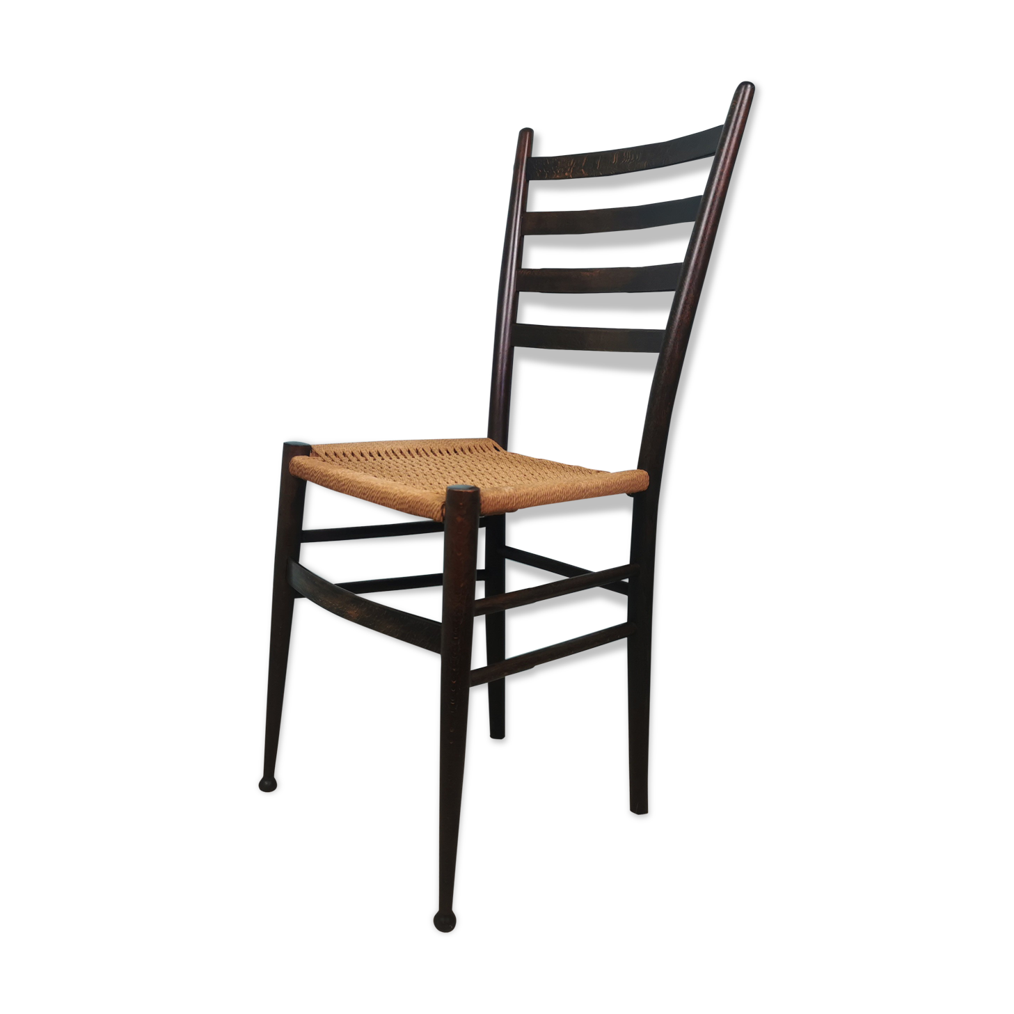Wooden and rope chair