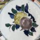 Japon, paire assiettes polylobées porcelaine polychrome XIXème