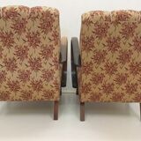 Set of 2 armchairs H 410 Halabala and coffee table for UP Závody, Czechoslovakia