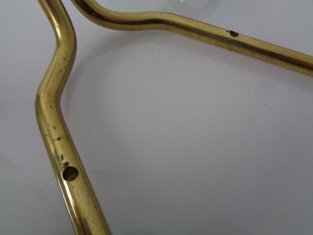 Mid-Century Brass Coat Hooks, 1950s, Set of 2