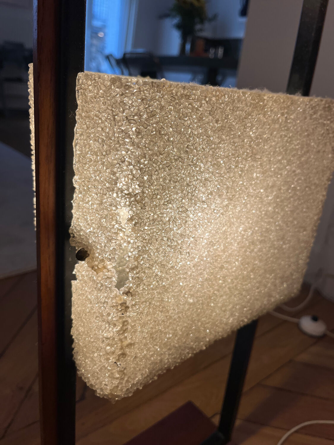 Arlus Steel and Teak House Lamp