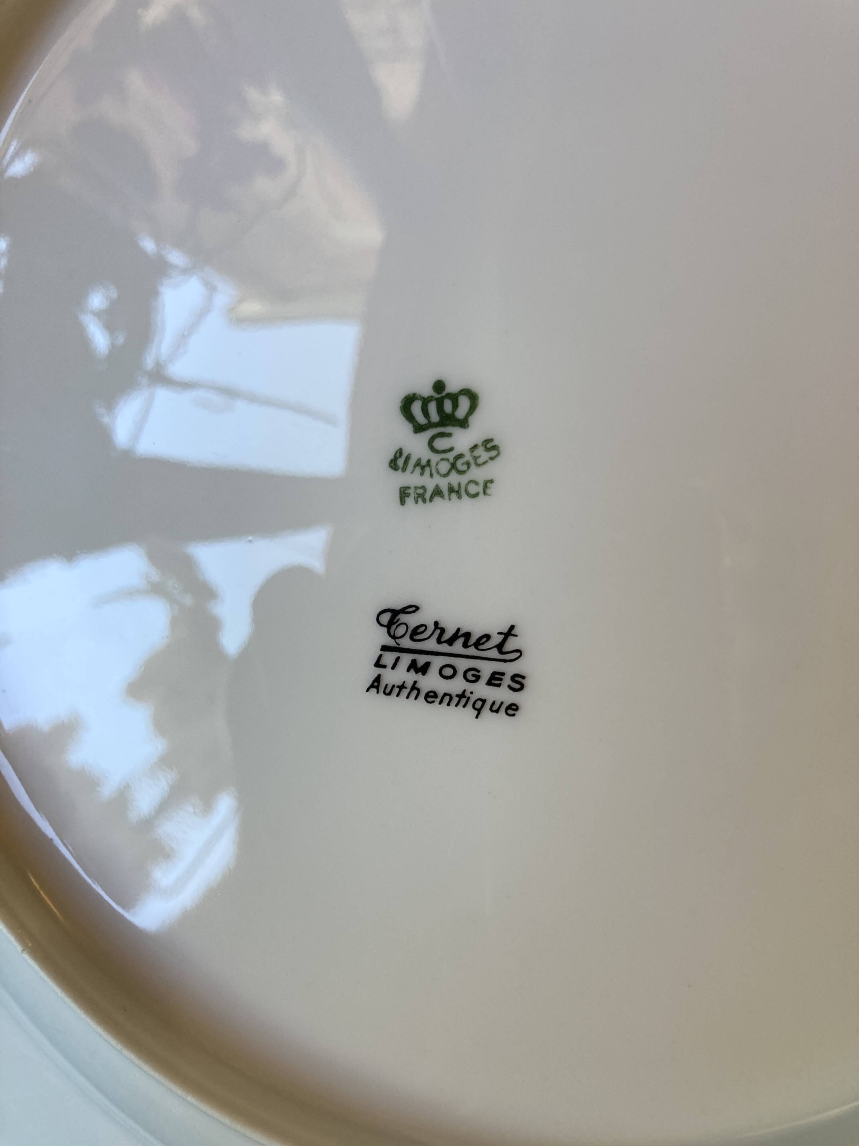 Limoges Porcelain Maison Ternet 12 pieces