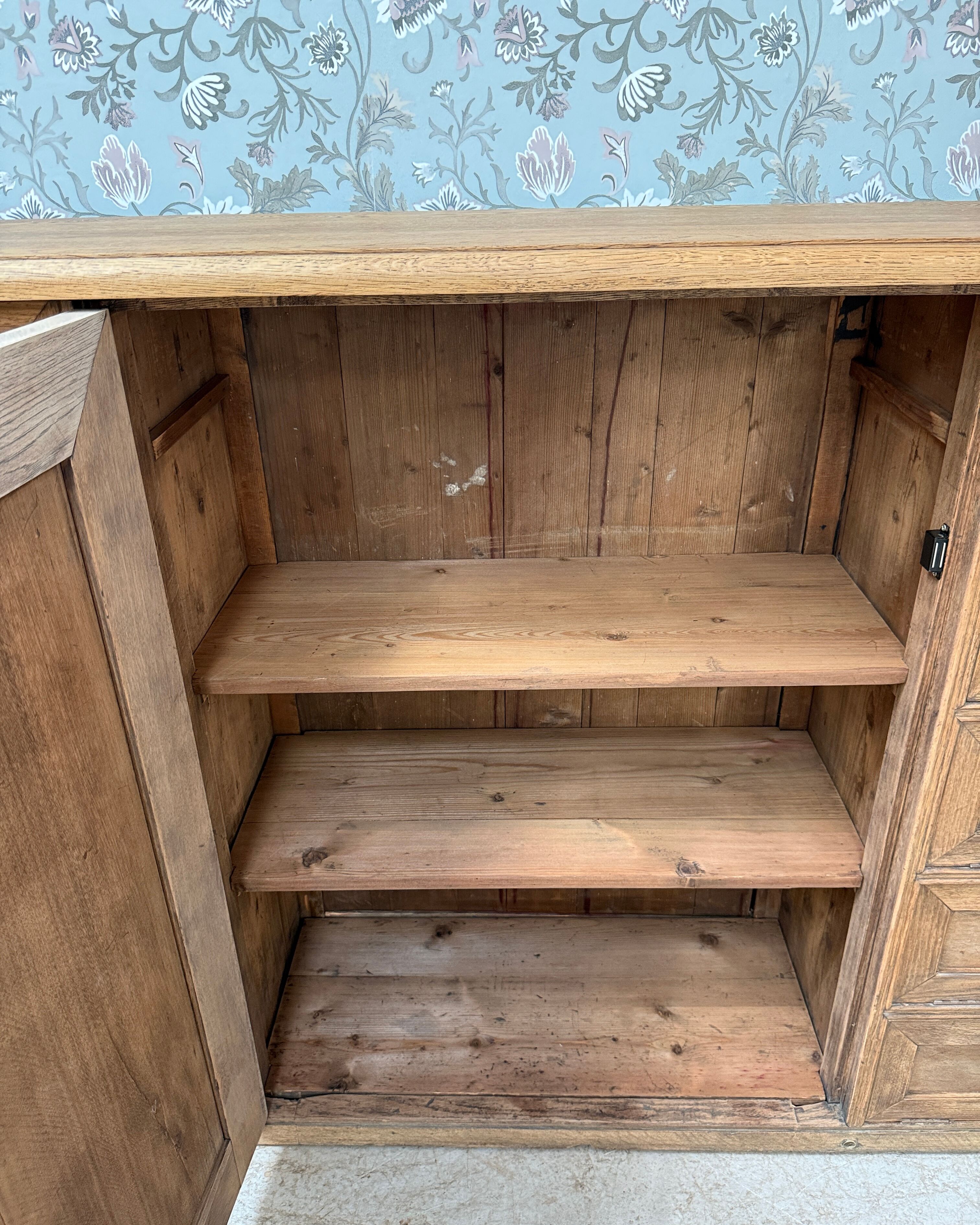 Renovated oak notary's office furniture.
