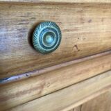 Large two-part cherry wood sideboard