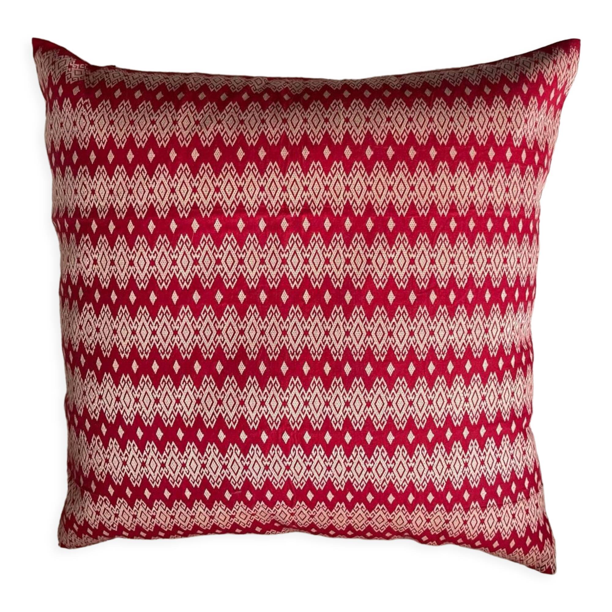 Cushion Kachin red beige 50x50 cm