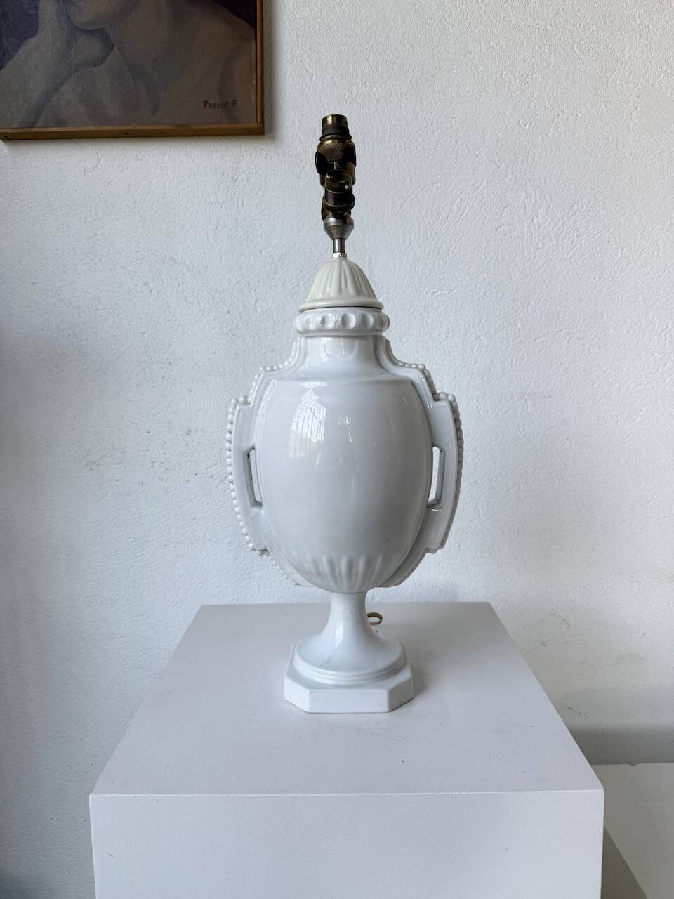 1940s ceramic lamp base