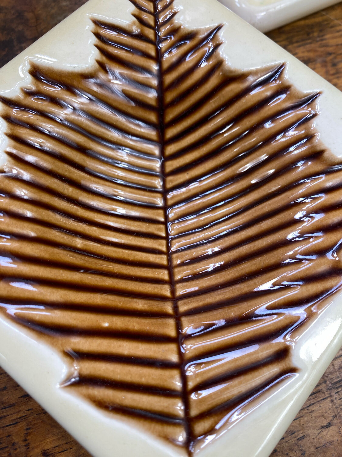 Verceram ceramic tray and butter dish