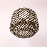 Bamboo Lighting 40 cm Black and  Natural, Bamboo Chandelier, Bamboo Lamp