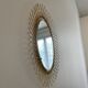 Retractable golden sun mirror 50s