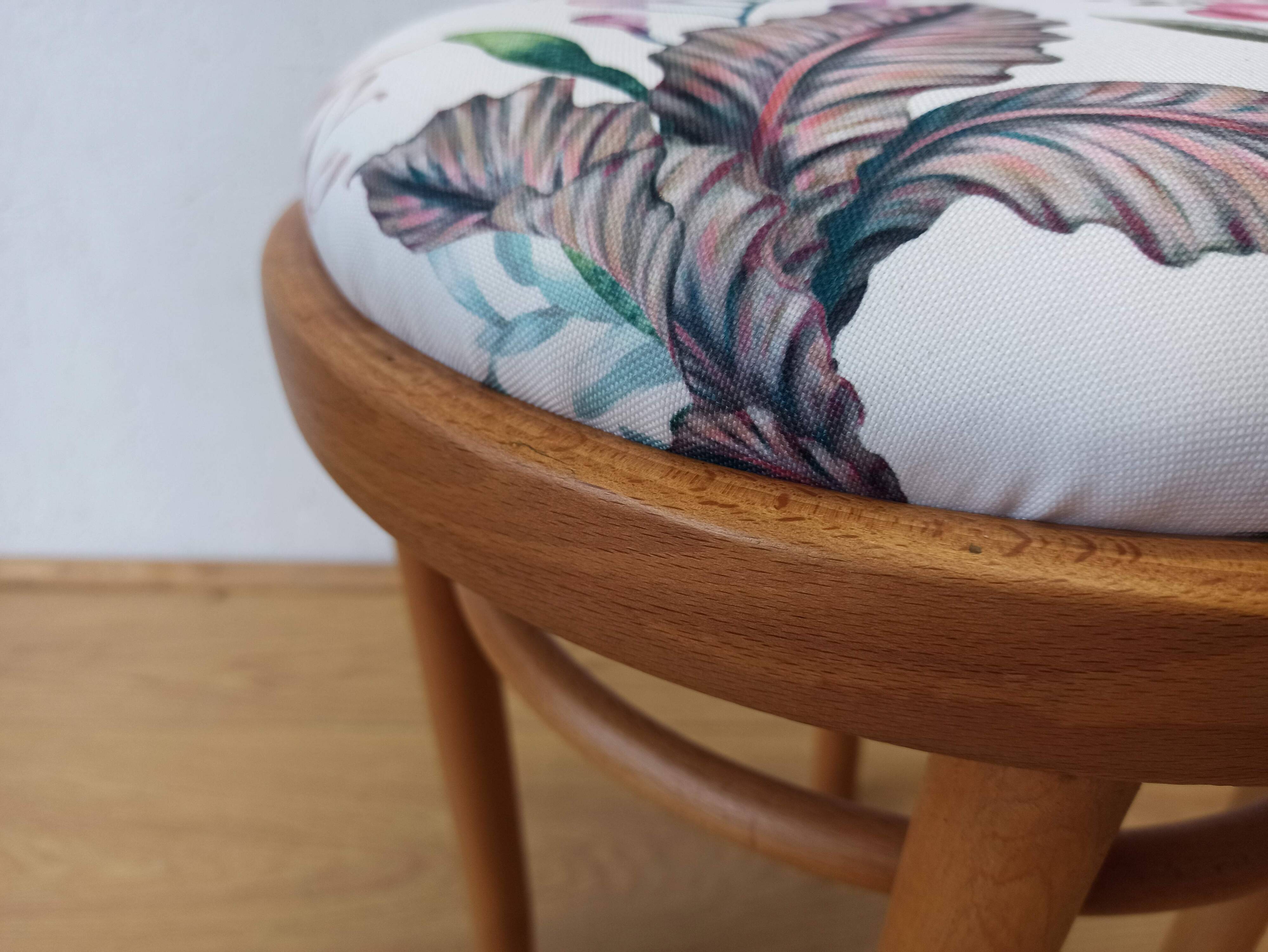 Wooden chair and stool, 1950