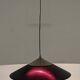 XXL black marmorite saucer suspension, Italy circa 1970.