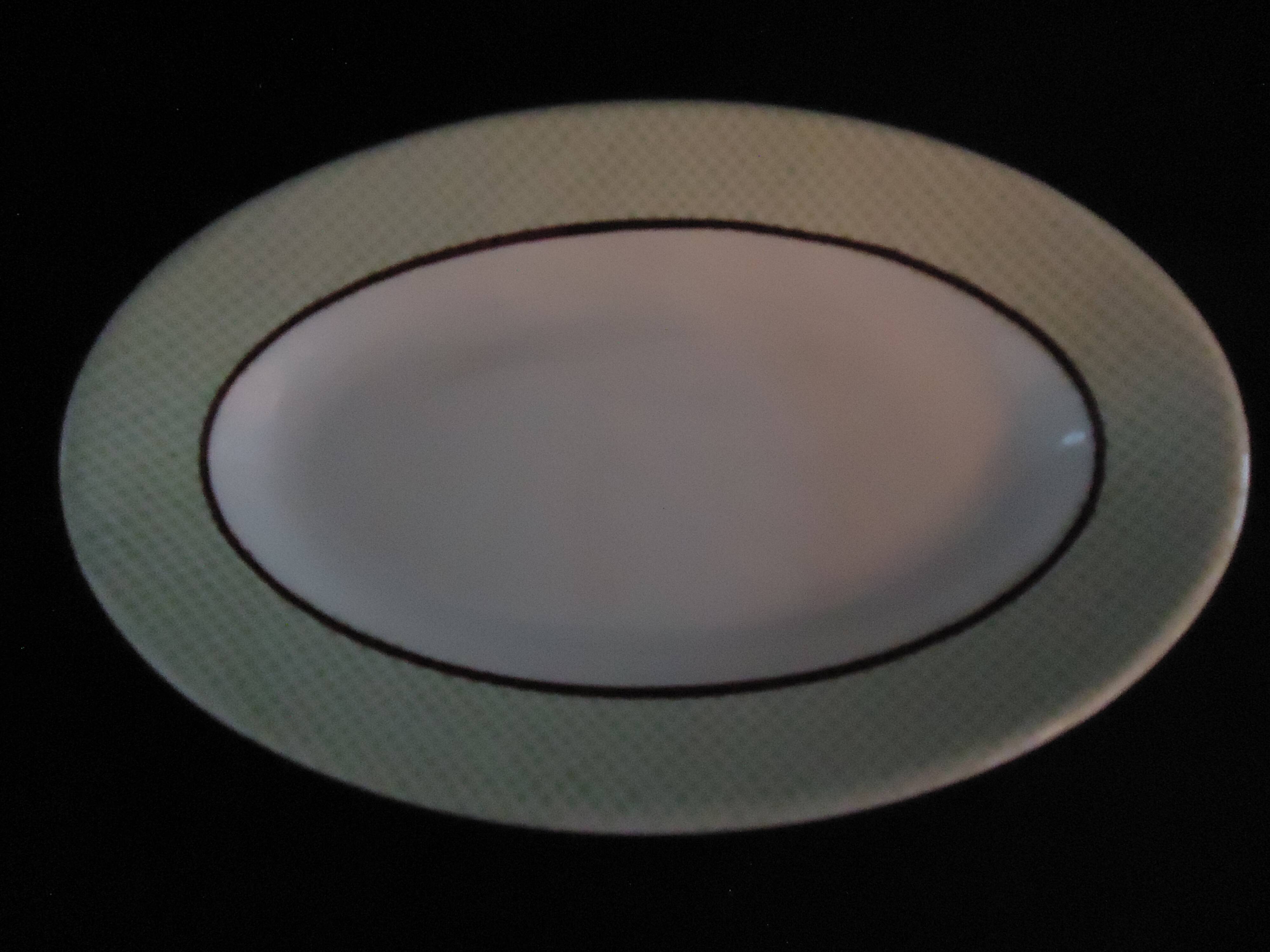 Pair of salins porcelain serving dishes, isoard pattern