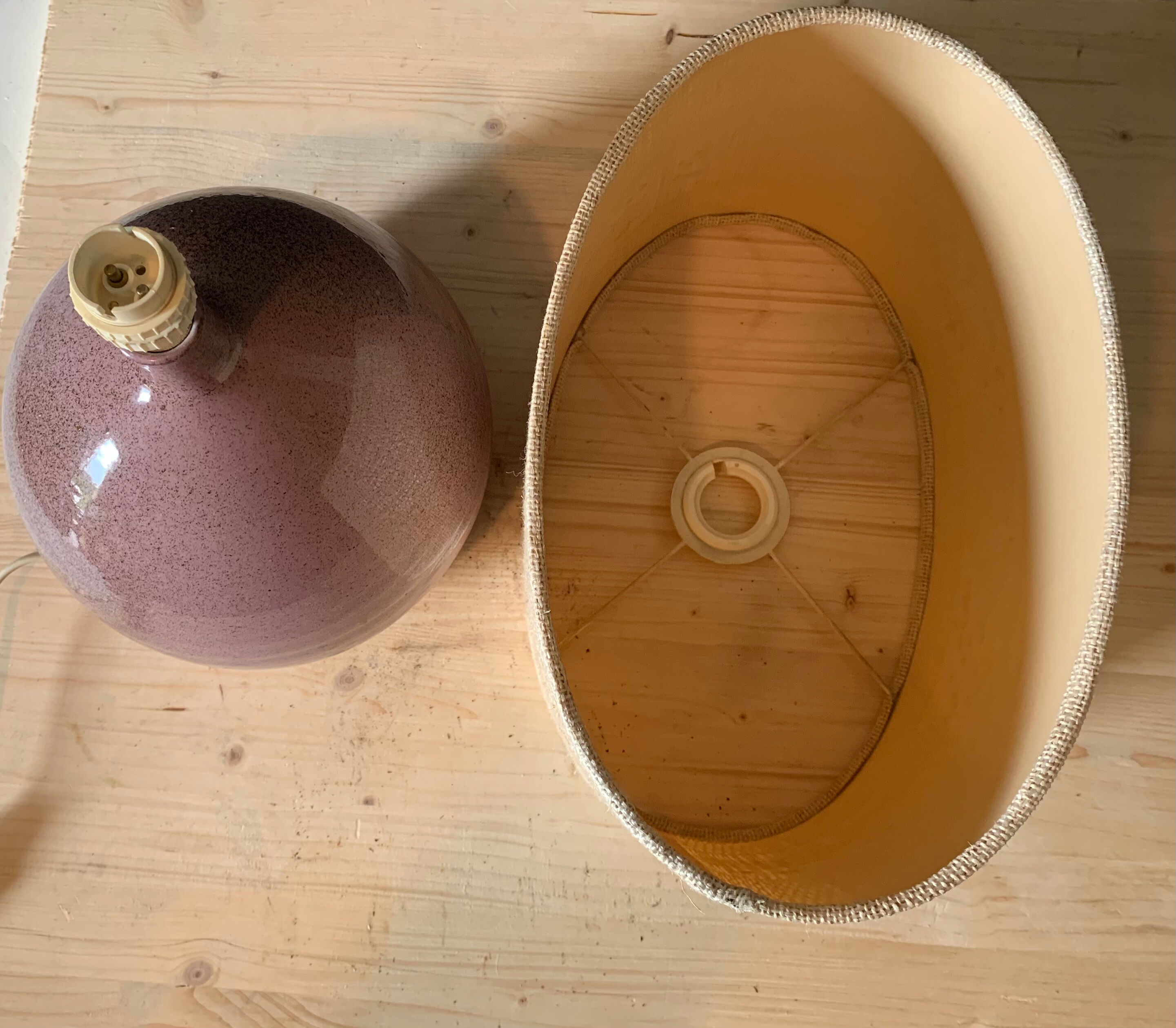 Sandstone lamp The Cyclades Anduze