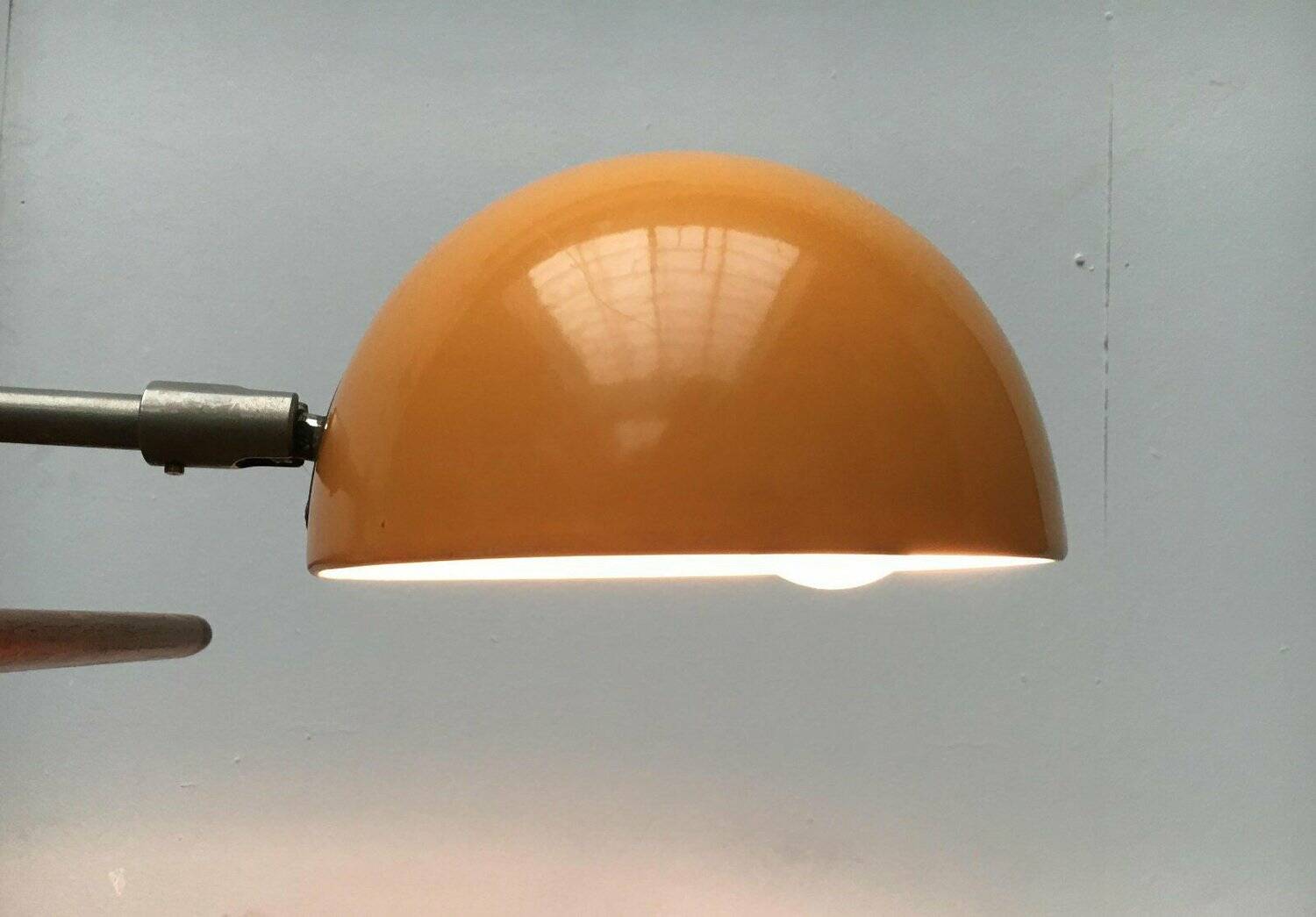 Minimalist German clamp lamp from the mid-century space age by Beisl, 1960s