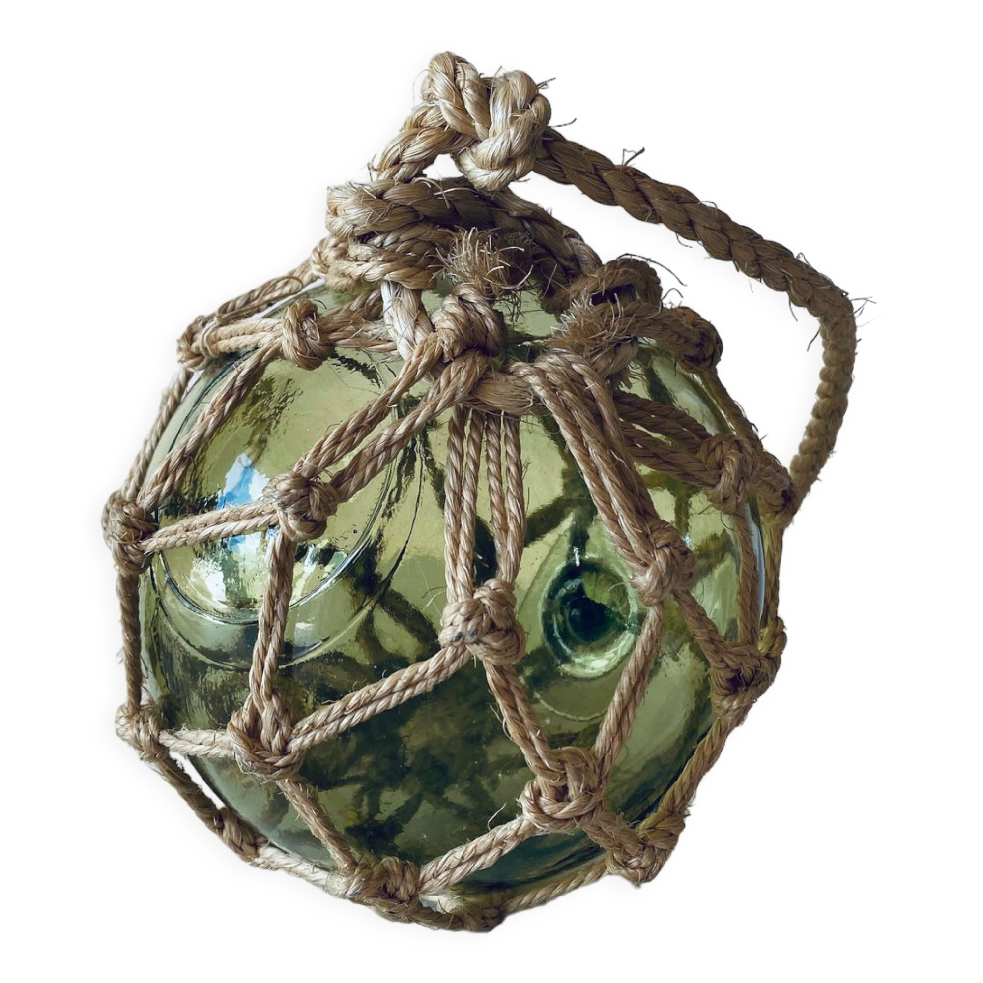 Antique fisherman's ball, old fishing floats