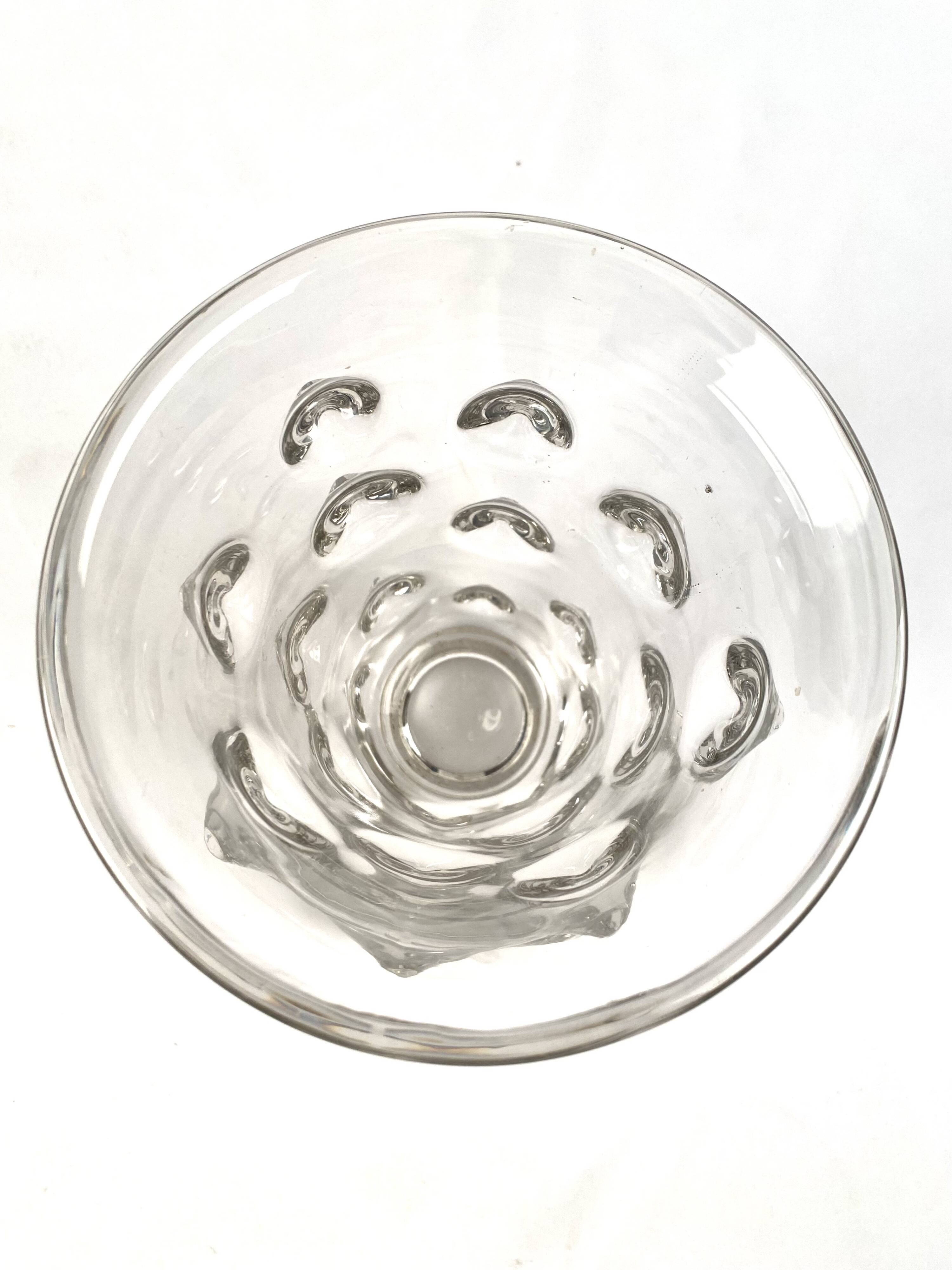 Picot vase, glass, 70s, space age