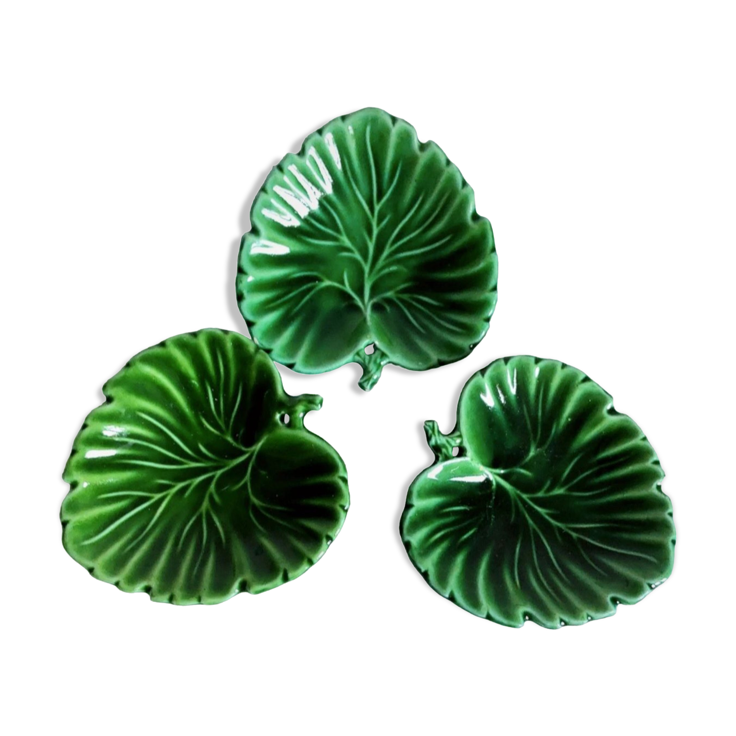 Three. Vintage leaf decoration pockets