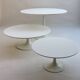 1960s White Tulip Coffee Table by Maurice Burke for Arkana 75