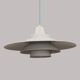 Vintage David Mogensen White Pendant Lamp, Super Light A/S, Danish Mid-Cent