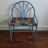 Skated metal child chair/bench