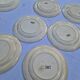 Set of 12 Terre De Fer Plates Manufacture Moore & Co Model Como