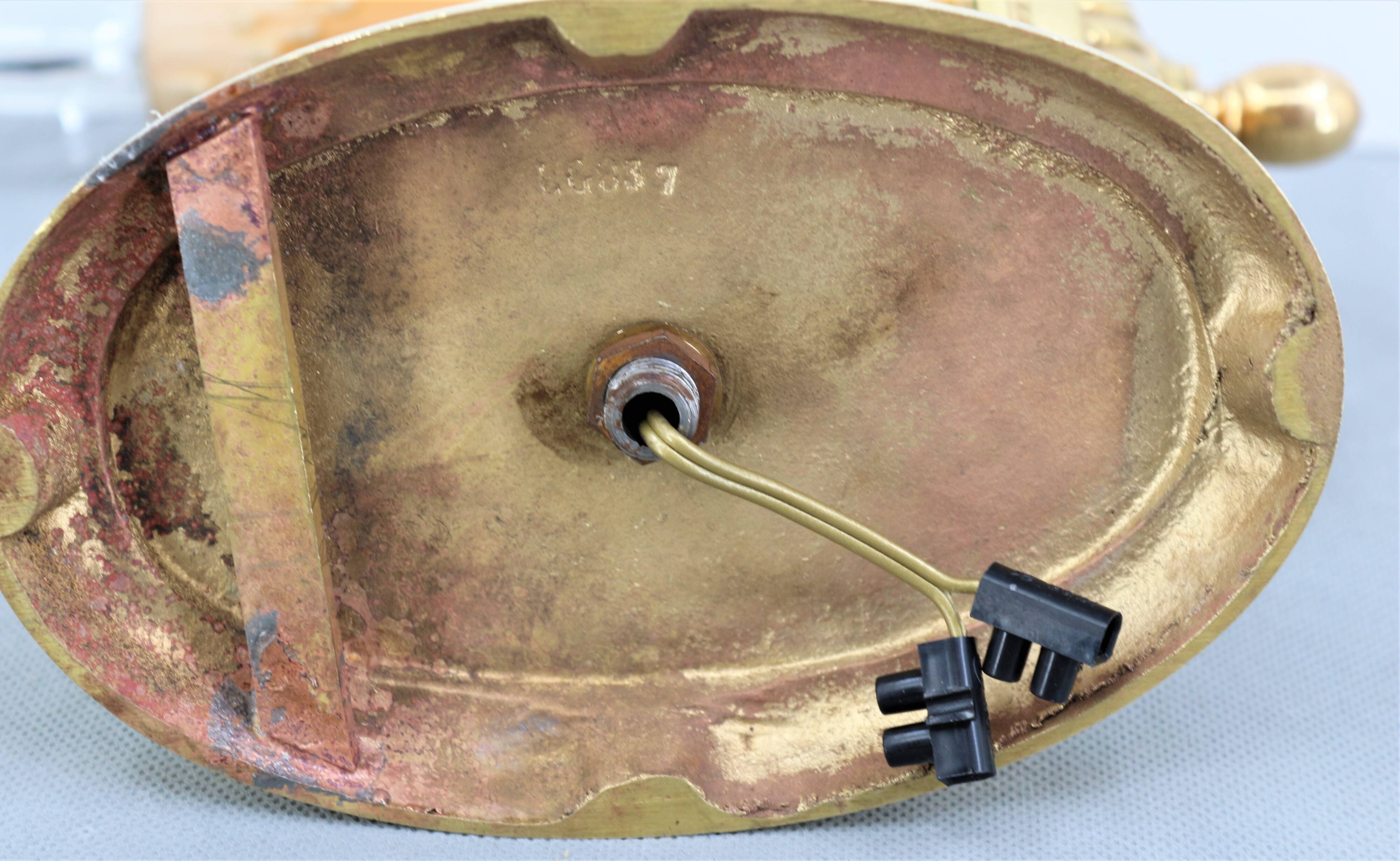 Pair of Gilt Bronze Wall Lamps, Directoire Style, Lucien Gau