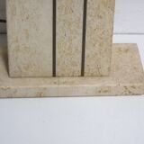 Travertine and brass, 1970's table lamp