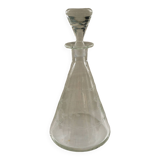 Carafe with chiseled floral decoration