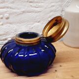 Encrier bleu cobalt