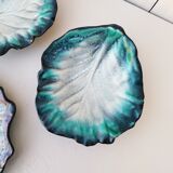 Plates ceramic cabbage leaf Chambost