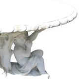 Table en pierre, table de jardin en pierre sculpture