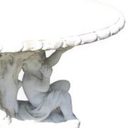 Table en pierre, table de jardin en pierre sculpture