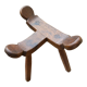 Tabouret tripode brutaliste