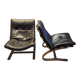 Pair of Scandinavian armchairs "Kengu" by E. & N. Solheim for Rybo, 1970