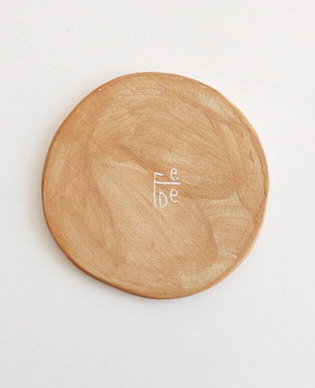 Pink grapefruit coaster