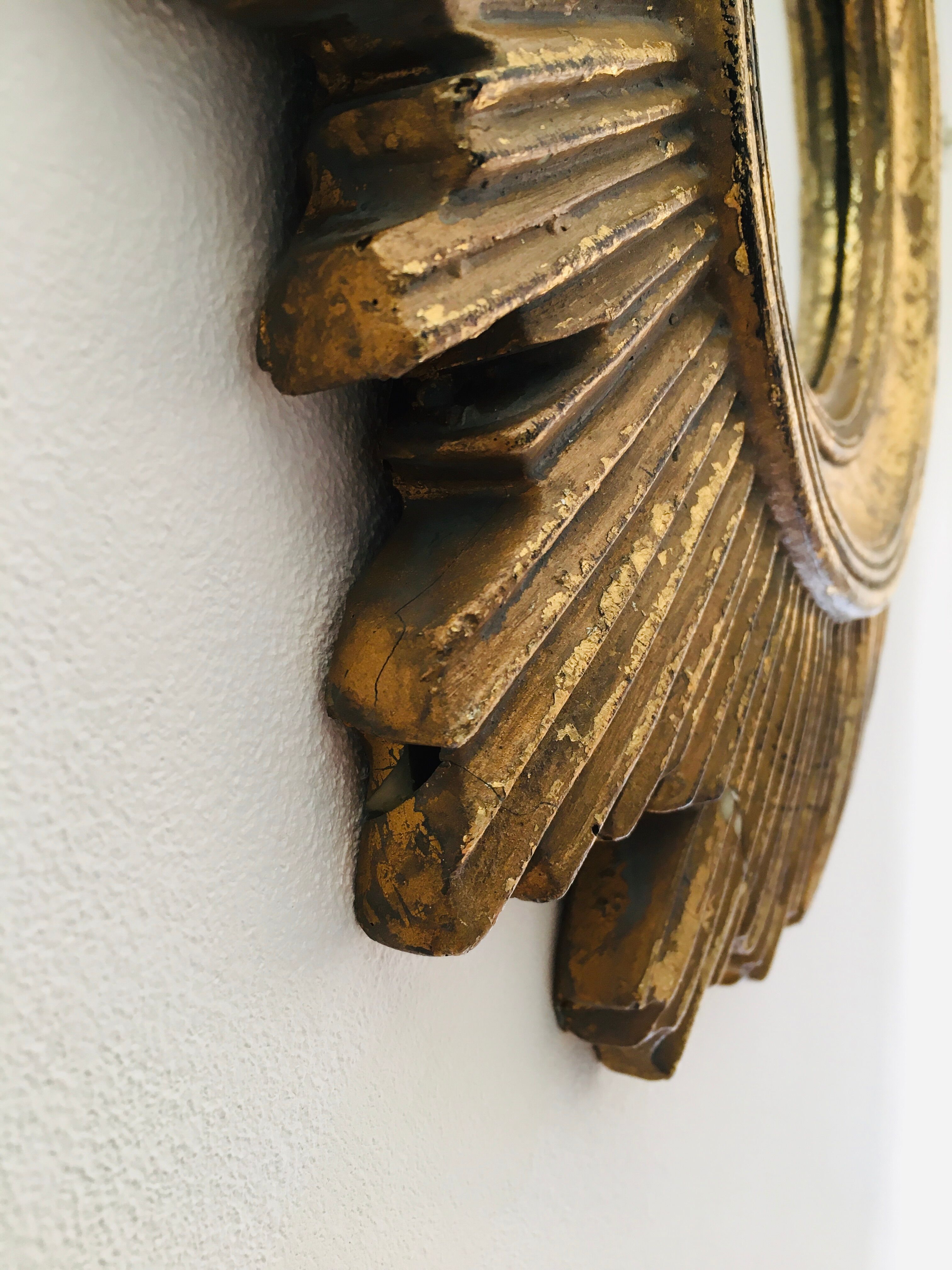 Golden sun mirror 44cm