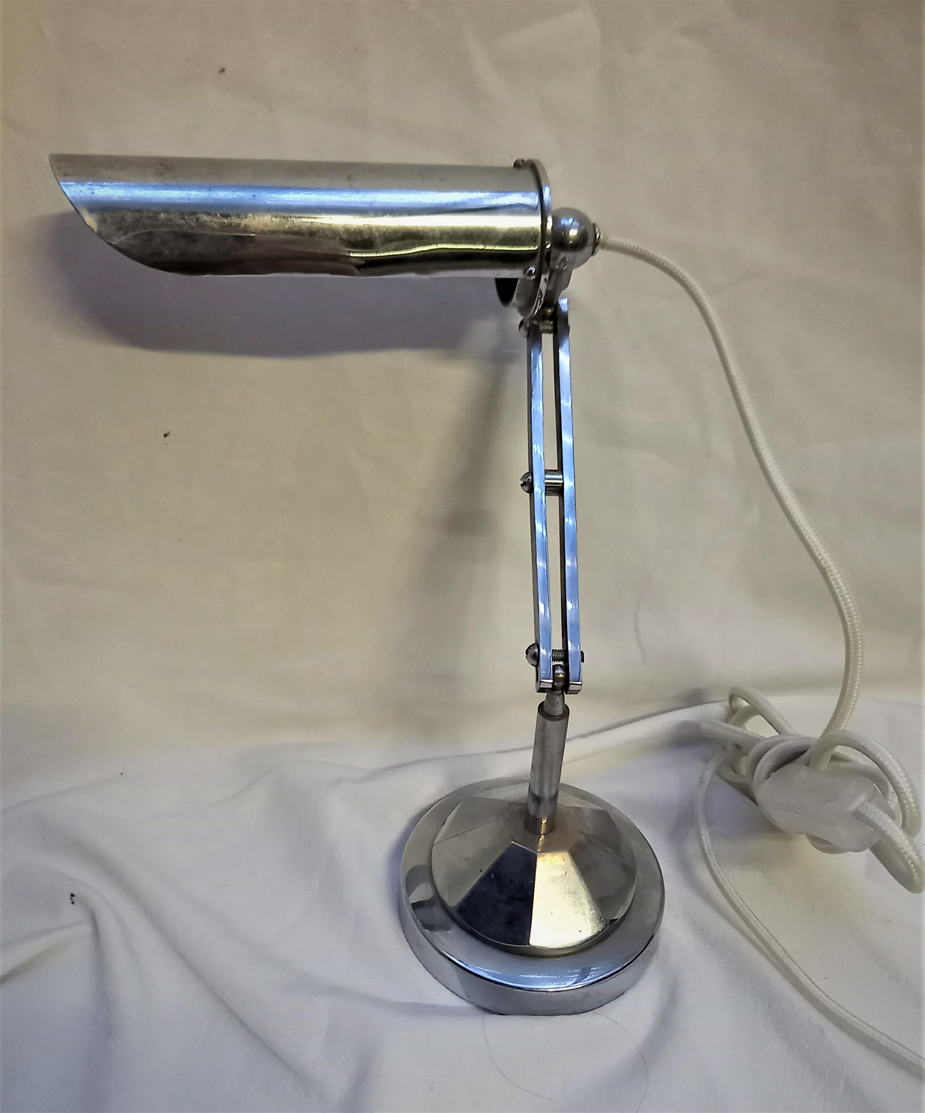Vintage metal piano lamp 1940s/1950s