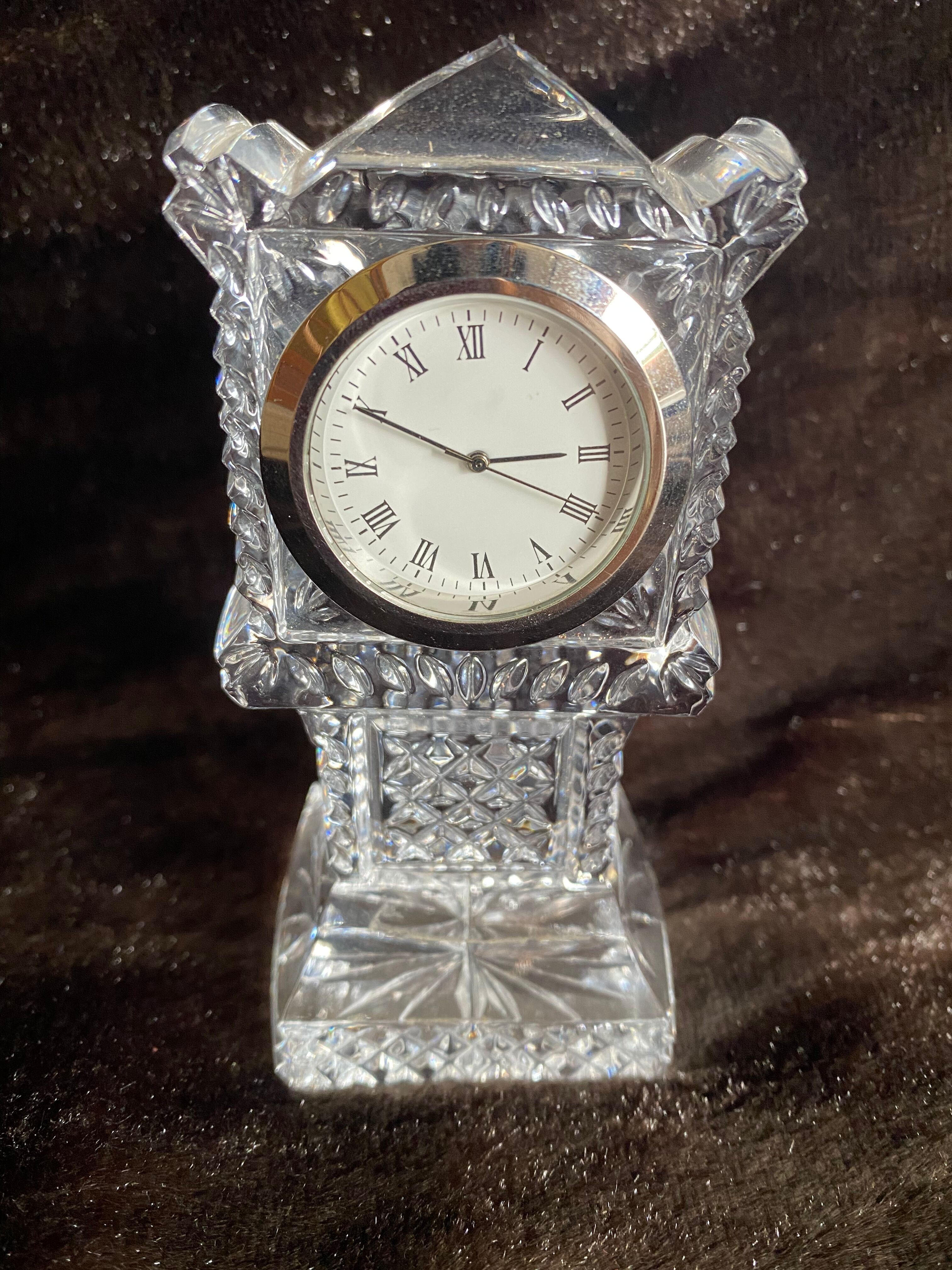 Vintage crystal table alarm clock