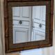 Bamboo rattan mirror